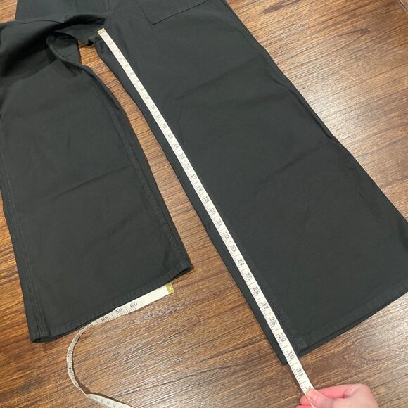 NWT J.Crew Women's Sz 26 Black Camp-Pocket Wide-Leg Pant Relaxed Utility CI936 - Picture 8 of 12